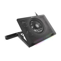Stand/cooler laptop genesis oxid 450 rgb, 15.6", 5 ventilatoare, iluminare rgb, negru,  Stand & Cooling pad | electropc.ro