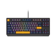 Tastatura gaming mecanica cu fir genesis thor 230 tkl, iluminare rgb, switch linear, switch model outemu panda, numar taste 87, 11 butoane multimedia, lungime cablu 1.6m, dimensiuni 363 x 155 x 39 mm, naval blue,  Tastaturi | electropc.ro