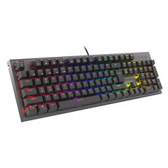 Tastatura gaming mecanica cu fir genesis thor 303, iluminare rgb, switch-uri red, 104 taste, 11 butoane multimedia, negru,  Tastaturi | electropc.ro