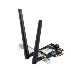 Asus pce-be6500 wifi  bluetooth 5.4, wi-fi 7, 2.4ghz / 5ghz / 6ghz, greutate: 51.6g, 2 x antene externe, pci-express x 1.,  Routere Wireless | electropc.ro