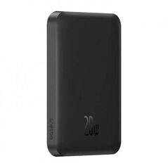 Baterie externa baseus magnetic mini wireless, 5000mah, max 20w pe cablu, 1 x usb type-c output/input, incarcare wireless 15w, include cablu usb type-c la usb type-c 30cm, negru,  Baterii portabile | electropc.ro