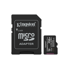 Card de memorie microsdxc kingston, 256gb,canvas select plus,cu adaptor,  Carduri memorie | electropc.ro
