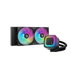 Cooler procesor deepcool le240 v2 argb negru, marime radiator 282mm, 2 ventilatoare, viteza ventilatoare 500-2100 rpm +/- 10%, viteza pompa: 2500-3400 +/- 10%, suport amd: am4/am5, suport intel: lga1851/1700/1200/1151/1150/1155, airflow: 75.89 cfm,  Ventilatoare carcasa | electropc.ro