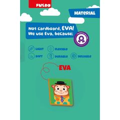 Puzzle magnetic din spuma eva cu feȚe, puedo,  Puzzle | electropc.ro