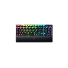 Tastatura mecanica gaming blackwidow v4 (yellow switch), taste abs, layout us, iluminare rgb, cu 6 butoane customizabile, suport pentru incheietura magnetic, negru,  Tastaturi | electropc.ro