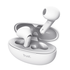 Casti trust yavi wireless, tws, bluetooth, interfata usb-c, frecventa de raspuns 20 hz - 20.000 hz, alb,  Casti audio | electropc.ro
