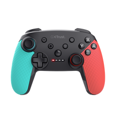 Controller wireless trust muta pentru consola nintendo switch, 15 butoane, controale: a, b, x, y, l1, l2, l3, r1, r2, r3, reset, 8-way, start, select, d-input, multicolor,  Accesorii console & PC | electropc.ro