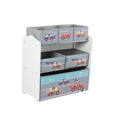 Dulap depozitare jucarii cars, u-grow,  Mobilier camera copii | electropc.ro