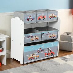 Dulap depozitare jucarii cars, u-grow,  Mobilier camera copii | electropc.ro
