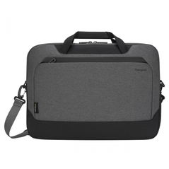 Geanta laptop slim targus cypress, ecosmart, pentru laptopuri de 15.6" sau mai mici, material eco 300, dimensiuni: 42 x 4.5 x 35 cm, dimensiune compartiment laptop: 38.7 x 26.5 x 2.5 cm, greutate 0.76 kg, gri,  Genti laptop | electropc.ro