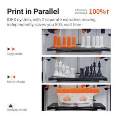 Imprimanta 3d snapmaker j1s, idex, doua capete de printare independente, tehnologie fff (fused filament fabrication), volum printare default mode: 300 x 200 x 200mm, copy mode: 160 mm × 200 mm × 200 mm, mirror mode: 150 mm × 200 mm × 200 mm, inaltime stra,  Imprimante 3D | electropc.ro