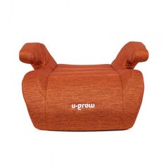 Inaltator auto u-grow, 125-150  r129 cu isofix, caramiziu,  Scaune auto copii | electropc.ro