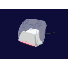 Incarcator pentru controller ps5 trust gxt 255w, material abs, alb,  Incarcatoare telefoane | electropc.ro