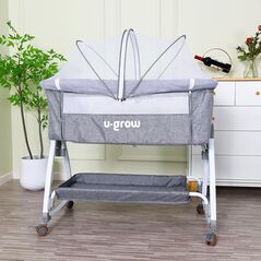 Patut 2 in 1 co-sleeper cu functie de leagan, u-grow,  Mobilier camera copii | electropc.ro