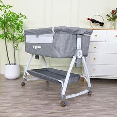 Patut 2 in 1 co-sleeper cu functie de leagan, u-grow,  Mobilier camera copii | electropc.ro