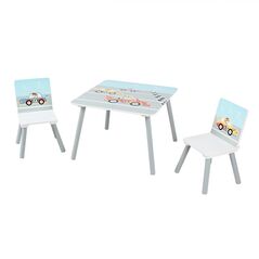 Set 2 scaune +birou cars, u-grow,  Mobilier camera copii | electropc.ro