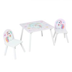 Set 2 scaune +birou unicorns, u-grow,  Mobilier camera copii | electropc.ro