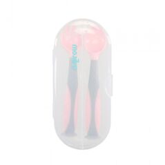 Set lingurita si furculita , roz, u-grow,  Articole hranire bebelusi | electropc.ro
