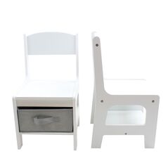 Set masuta si 2 scaune pentru copii , alb mdf, u-grow,  Mobilier camera copii | electropc.ro