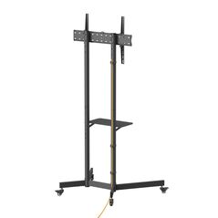 Stand tv akai st3670, compatibil pentru ecrane cu dimensiuni cuprinse intre 37" și 70”, vesa 600x400, inclinare +12° ~ -12°, interval inaltime 108mm (4.3"), negru,  Suporturi TV & Monitor | electropc.ro
