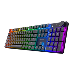 Tastatura gaming mecanica trust gxt 868 torix premium wireless, 104 taste, 12 taste multimedia programabile, negru,  Tastaturi | electropc.ro