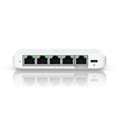 Ubiquiti usw-flex-2.5g-5, 5 porturi rj45 1/2.5 gbe, capacitate 25 gbps, 1 adaptor de alimentare ac, 5v dc, 1a, 1 poe (paira 1, 2+; 3, 6-)(pairb 4, 5+; 7, 8-), dimensiuni 117.1 x 90 x 21.2 mm (4.6 x 3.5 x 0.8"),  Switch-uri | electropc.ro