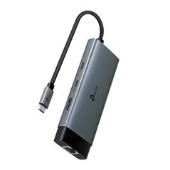 Usb type-c 6-port hub spec: 1 usb-c connector, 1  hdmi 4k 60hz port, 1 usb-c pd 100w port, 1 rj45 1000mbps port, 2 usb-a 3.0 ports, 1 usb-c 3.0 port feature: plug and play, self-storage for connector, fast heat dissipation, flexible and durable,  Placi de retea | electropc.ro