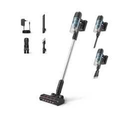 Aspirator vertical philips xc3031/01, seria 3000, sistem de filtrare in 3 etape, autonomie 60 de minute, cap de aspirare cu led, negru/argintiu,  Aspiratoare | electropc.ro
