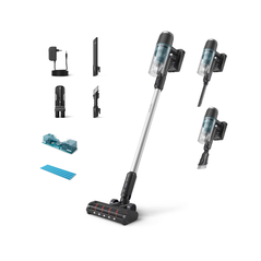Aspirator vertical philips xc3131/01, aqua seria 3000, aspira si sterge dintr-o miscare, sistem de filtrare in 3 etape, pana la 60 min cu baterie suplimentara, cap de aspirare cu led,  Aspiratoare | electropc.ro