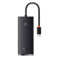 Hub extern baseus lite, porturi usb: usb 3.0 x 4, conectare prin usb type-c, lungime 0.25m, negru,  Hub-uri USB | electropc.ro