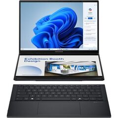 Laptop asus zenbook duo, ux8406ca-ql118x, 14.0-inch, fhd (1920 x 1200)oled 16:10 aspect ratio, intel® core™ ultra 7 processor 255h (24m cache,up to 5.10 ghz), 32gb lpddr5x on board, 1tb m.2 nvme™ pcie® 4.0 ssd,120hz refresh rate, 400nits, glossy display, ,  Laptopuri | electropc.ro