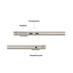 Macbook air 13.6" retina/apple m4 (cpu 10-core, gpu 10-core, neuralengine 16-core)/24gb/1tb - starlight - int kb (2025) 35w  (cto fr om  mc6a4ro/a),  Laptopuri | electropc.ro