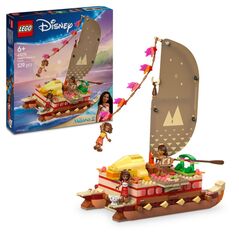 Canoea de aventura a moanei, lego 43270,  Seturi de constructie | electropc.ro
