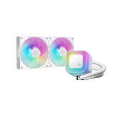 Cooler procesor deepcool le240 v2 argb alb, marime radiator 282mm, 2 ventilatoare, viteza ventilatoare 500-2100 rpm +/- 10%, viteza pompa: 2500-3400 +/- 10%, suport amd: am4/am5, suport intel: lga1851/1700/1200/1151/1150/1155, airflow: 75.89 cfm,  Ventilatoare carcasa | electropc.ro