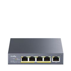 Cudy 5-port 10/100/1000m poe+ switch 60w, 5 10/100/1000m ports with 4poe+ ports unmanaged switch with ul power adapter ieee802.3af / ieee802.3at, watchdog, 60w external,  Switch-uri | electropc.ro