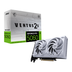 Placa video msi geforce rtx 5060 8g ventus 2x oc white gddr7 128 bit, pcie 5.0, 3x dp 1x hdmi,  Placi video | electropc.ro
