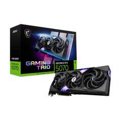 Placa video msi geforce rtx 5070 gaming trio oc 12gb gddr7 192 bit, pcie 5.0, 3x dp 1x hdmi,  Placi video | electropc.ro