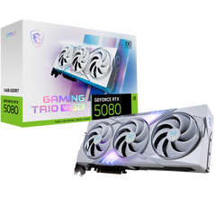 Placa video msi geforce rtx 5080 16g gaming trio oc white gddr7 256 bit, pcie 5.0, 3x dp 1x hdmi,  Placi video | electropc.ro