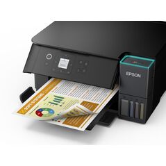 Multifunctional inkjet color epson ecotank ciss l4360, dimensiune a4 (printare,copiere, scanare), printare borderless, viteza 33ppm alb-negru, 20ppm color, rezolutie 4800 x 1200 dpi, alimentare hartie 100 coli, duplex automat, scanner cis rezolutie 1,200 ,  Multifunctionale Inkjet | electropc.ro
