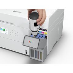 Multifunctional inkjet color epson ecotank ciss l6376, culoare alb, dimensiune a4 (printare,copiere, scanare), printare borderless, viteza 35ppm alb-negru, 23ppm color, rezolutie 4800x1200 dpi, alimentare hartie 250 coli,adf 30 coli, duplex automat ,scann,  Multifunctionale Inkjet | electropc.ro