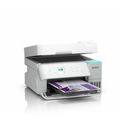 Multifunctional inkjet color epson ecotank ciss l6376, culoare alb, dimensiune a4 (printare,copiere, scanare), printare borderless, viteza 35ppm alb-negru, 23ppm color, rezolutie 4800x1200 dpi, alimentare hartie 250 coli,adf 30 coli, duplex automat ,scann,  Multifunctionale Inkjet | electropc.ro