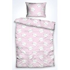 Set de pat single bumbac, 92 gsm, cat,  Lenjerii de pat | electropc.ro