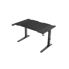 Birou gaming genesis holm modular 120, material metal mdf, reglabil pe inaltime 70 - 90 cm, iluminare rgb, management cabluri, negru,  Birouri gaming | electropc.ro