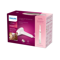 Epilator ipl philips lumea avanced bri921/00, 250.000 impulsuri, 1 accesoriu, retea, alb-roz + trimmer,  Epilatoare | electropc.ro
