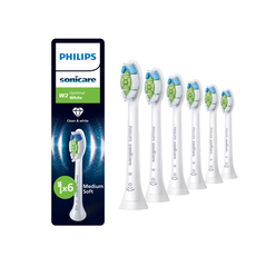 Rezerve philips sonicare optimal white hx6066/87, pachet de 6 capete de periere, standard, click-on, sincronizarea modurilor brushsync, alb,  Accesorii | electropc.ro