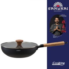 Tigaie wok + capac 26x7.5cm, rikito watanabe, cooking by heinner,  Tigai si seturi | electropc.ro