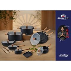 Tigaie wok+capac 20x7 cm,  rikito watanabe, cooking by heinner,  Tigai si seturi | electropc.ro