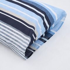 Lenjerie dubla,100% bumbac,4 piese, azul,  Lenjerii de pat | electropc.ro