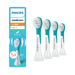 Rezerve philips sonicare kids compact hx6034/90, pachet de 4 capete de periere, standard, click-on, l x a x i (mm) 60x25.7x230.5,  Accesorii | electropc.ro