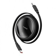 Cablu alimentare si date baseus free2draw mini, fast charging data cablept. smartphone, retractabil, usb type-c la usb type-c 100w, 1m, negru,  Cabluri periferice | electropc.ro